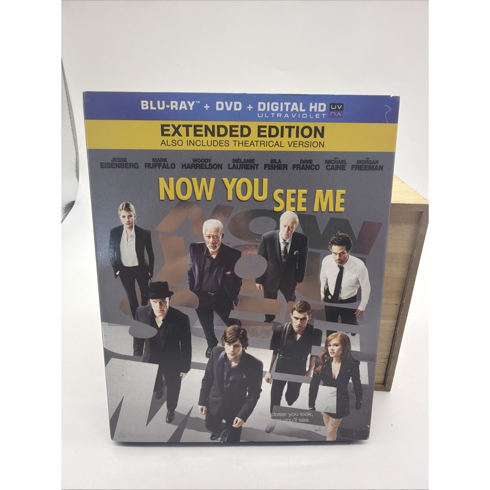 Now You See Me Blu-ray Extended Edition Movie Slipcover Summit Entertainment